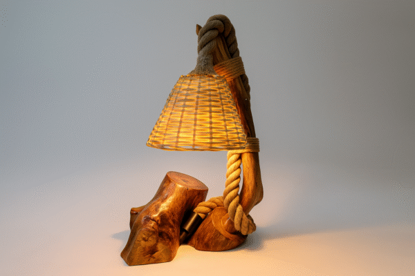 Puidust lamp valgus
